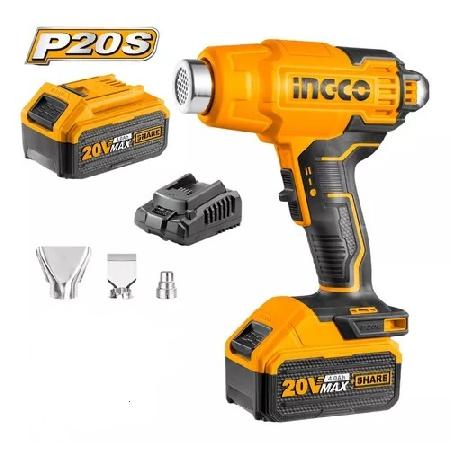 Foto do produto SOPRADOR TERMICO INGCO A BATERIA 20V  P20S